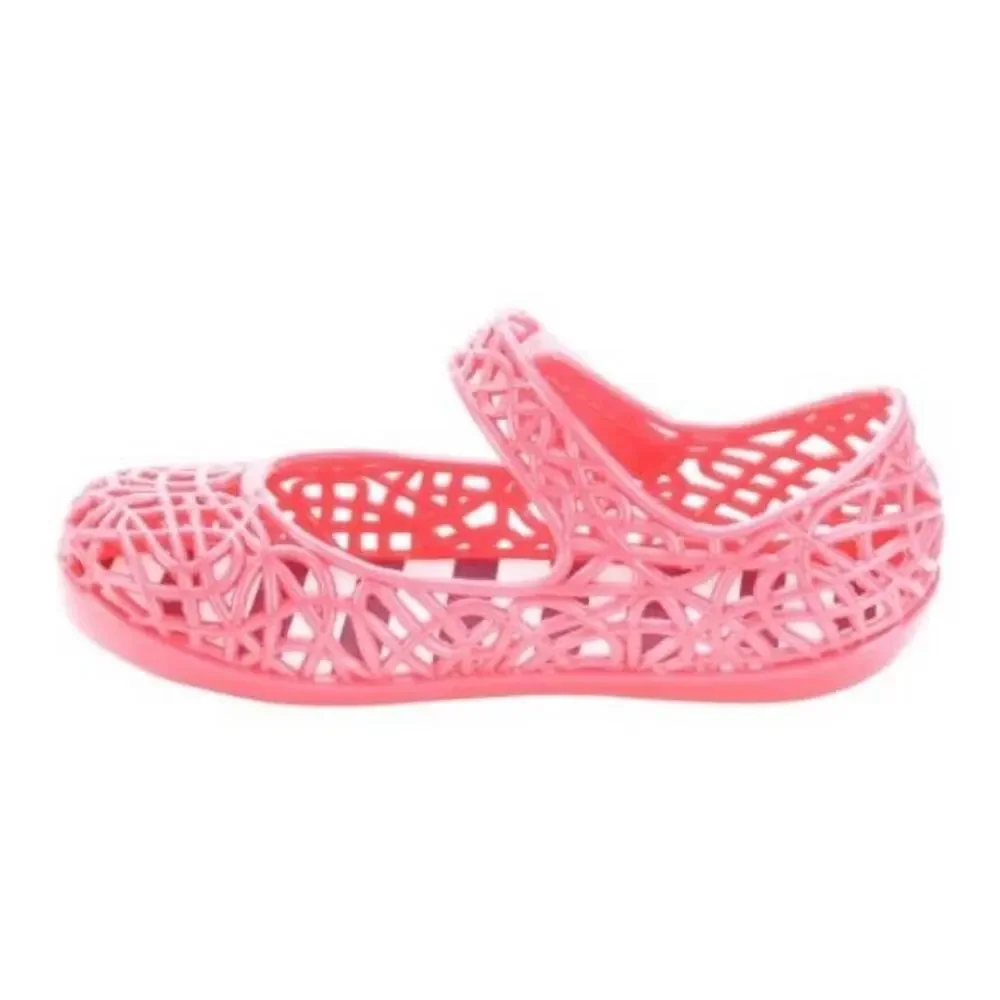 NEW Infant Baby Girls Mary Jane Jelly Sandals Summer Shoes Coral Size 2
